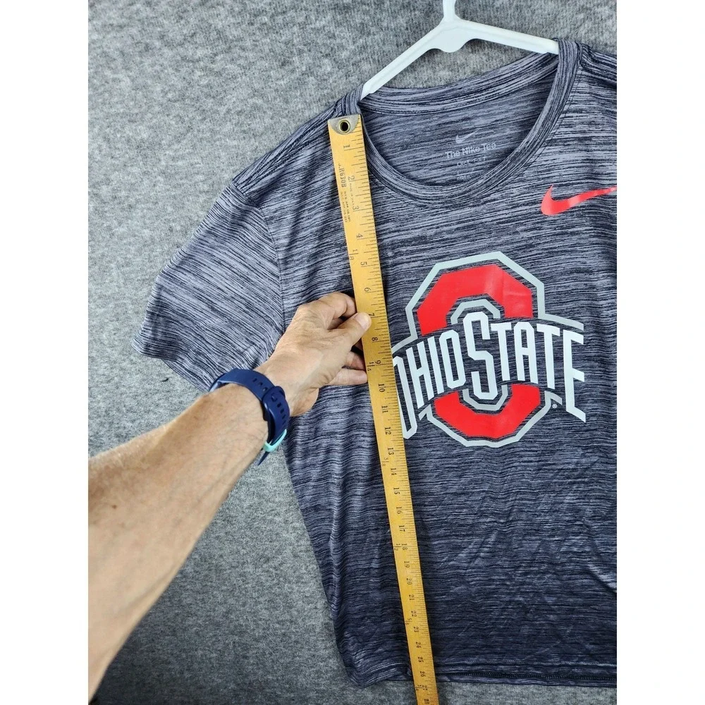 Nike The Nike Tee Ohio State Buckeyes Dri-FIT T-Shirt‎ Gray Heathered